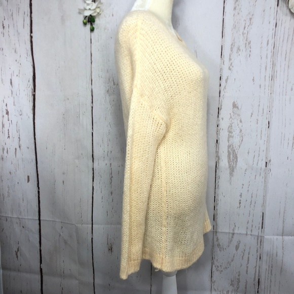 FOREVER 21 CROCHET VANILLA SWEATER S - Picture 3 of 8